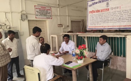 लक्ष्मणगढ़ में राष्ट्रीय लोक अदालत का आयोजन