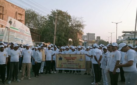 राजस्थान दिवस पर 'रन फॉर विकसित राजस्थान' दौड़ आयोजित:नगर परिषद परिसर से मेजर शैतान सिंह स्टेडियम तक मैराथन, दोपहर में होगी डिजिटल क्विज