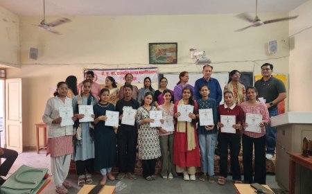 एसएमएम राजकीय कन्या महाविद्यालय में 'विकसित राजस्थान सप्ताह' पर गूंजा विकास का स्वर