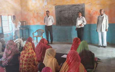 कठूमर में बुनियादी साक्षरता एवं संख्यात्मक परीक्षा का हुआ आयोजन