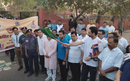 विकसित राजस्थान रन का आयोजन; जीवन शैली में खेल-कूद और शारीरिक गतिविधियों को करें शामिल - जिला कलक्टर