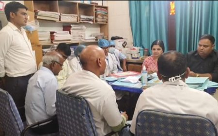 स्टेट क्वॉलिटी एग्जामनर टीम ने किया राजगढ सामुदायिक स्वास्थ्य केंद्र पर ली आवश्यक मीटिंग