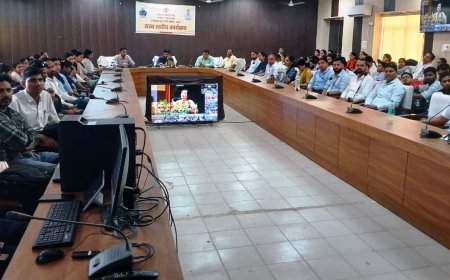 राजस्थान दिवस के उपलक्ष्य में युवा शक्ति समारोह आयोजित;  जिले के नव नियुक्त कार्मिकों एवं युवाओं में सुना मुख्यमंत्री का लाइव प्रसारण