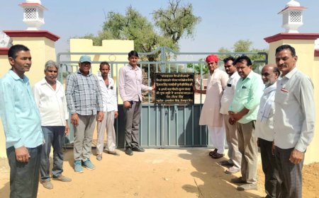 भैरव मंदिर में विकास कार्यों और नलकूप का भव्य शुभारंभ