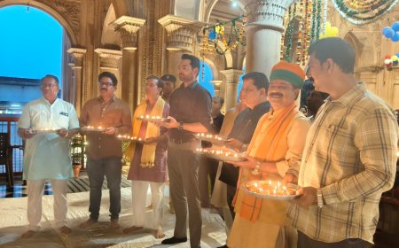 राजस्थान दिवस के उपलक्ष्य में गंगा माता मंदिर में विशेष महा आरती का हुआ आयोजन,   महा-आरती कर देश प्रदेश की खुशहाली की कामना की