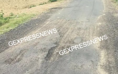 गोविंदगढ़ में नई सड़क 5 महीने में ही टूटना शुरू: PWD विभाग ने 5 साल की दी थी गारंटी, ग्रामीणों ने लगाए भ्रष्टाचार के आरोप