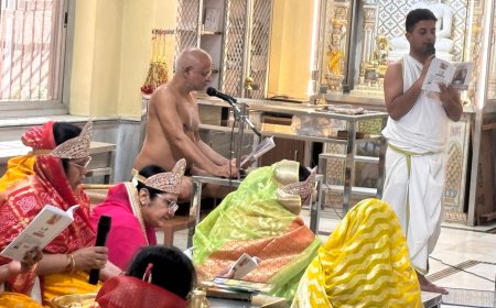 मुनि श्री प्रणम्य सागर जी महाराज द्वारा रचित, श्री वर्धमान स्तोत्र विधान; ऋद्धि मंत्रों के साथ हुआ सम्पन्न