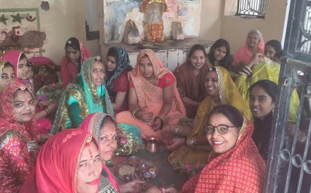 गुरला में घर-घर गूंज रहे गणगौर के गीत, होली से 16 दिन वे शिव मंदिर में होती सामूहिक पूजा