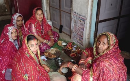 पारंपरिक रीति-रिवाजों के साथ मनाया गणगौर पर्व; महिलाओं ने ईसर-गौर की पूजा कर सुख-समृद्धि के लिए कामना की