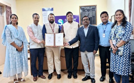 संगम विश्वविद्यालय ने इंडिया पोस्ट पेमेंट्स बैंक के साथ किया महत्वपूर्ण एमओयू, उद्योग–शिक्षा सहयोग को मिलेगा नया आयाम