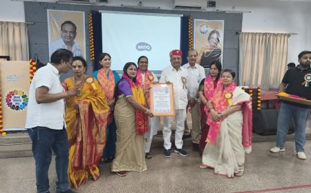 मेवाड़ नारी गौरव सम्मान: भींडर ब्लॉक की निवेदिता जोशी हुई सम्मानित