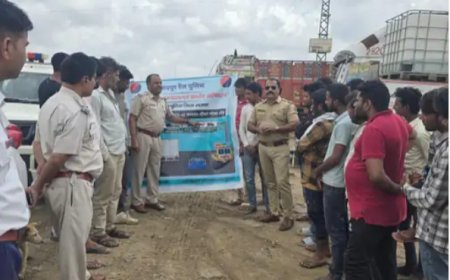 दिल्ली-मुंबई एक्सप्रेसवे पर रोड सेफ्टी के लिए विशेष अभियान: 78 वाहनों के चालान कटे, लेन ड्राइविंग पर सख्ती