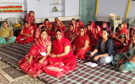 दाधीच महिला मण्डल द्वारा मंगल पाठ एवं भजन कीर्तन का हुआ आयोजन