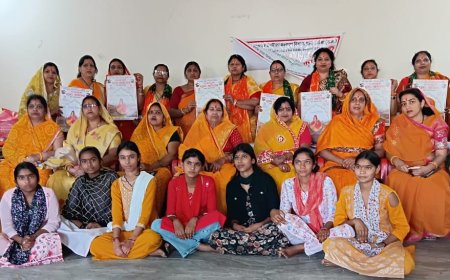 राजस्थानी घूमर महोत्सव 1 अप्रैल को दौसा में  घूमर महोत्सव,  पोस्टर का महुवा में किया विमोचन