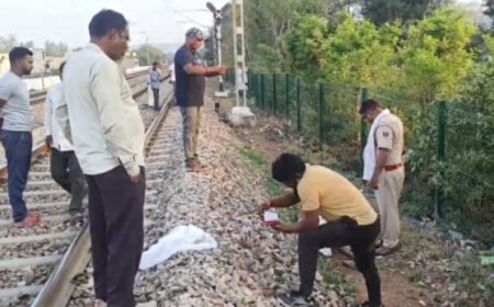 ट्रेन हादसे मे अधेड की मौत शव राजगढ मोर्चरी मे रखवाया