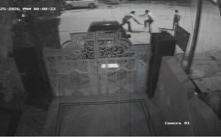 भरतपुर में कॉन्ट्रैक्टर की दबंगई: मजदूरों पर फायरिंग और मारपीट, 4 घायल – CCTV आया सामने