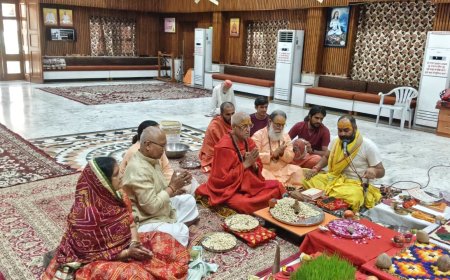 हरि शेवा उदासीन आश्रम में माँ दुर्गा के सहस्त्रार्चन से गूंजा भक्ति का दिव्य स्वर