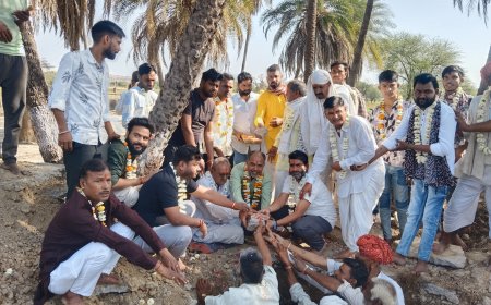 खेड़ा बड़ माताजी मंदिर निर्माण का भव्य शिलान्यास