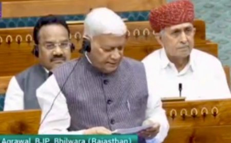 सांसद अग्रवाल ने  भीलवाडा में बेहतर रेल कनेक्टिविटी व नए रेल मार्गो की सदन में रखी मांग;  दिल्ली मुंबई के लिये नई ट्रेनों की मांग को पुरजोर से उठाया