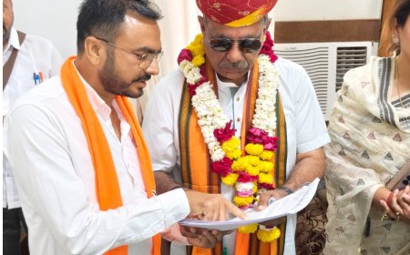 सीएमएचओ डॉ खराडी की लापरवाही से नहीं मिल रहा निशुल्क जांचों की सुविधा का लाम: रोहित खत्री खत्री ने चिकित्सा मंत्री खत्री ने खींवसर को पत्र देकर की मांग भ्रष्ट अधिकारीयों को हटाया जाए