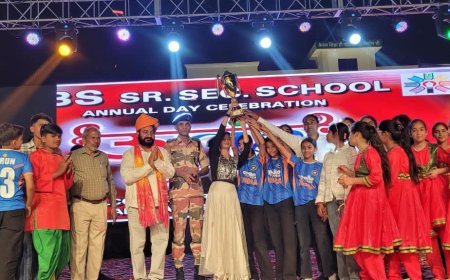 मिलकपुर RBS सीनियर सेकेंडरी स्कूल वार्षिक उत्सव मनाया गया; बच्चों ने दी  सांस्कृतिक प्रस्तुति