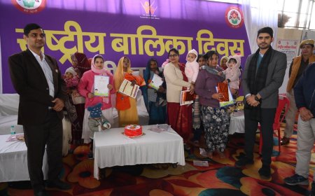 भरतपुर में बेटी बचाओ, बेटी पढ़ाओ योजना बनी बदलाव की मिसाल 22 बालिकाओं को मिले 1 लाख 10 हजार रुपये के चेक