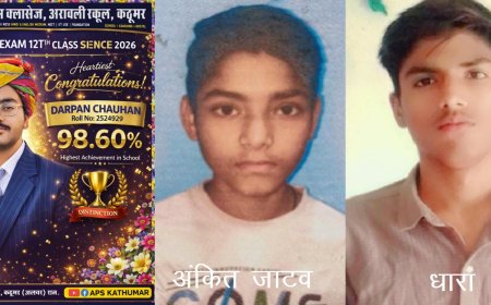 कठूमर में साइंस क्लासेस अरावली स्कूल ने रचा सफलता का नया इतिहास; 12वीं विज्ञान परिणाम में 19 छात्रों ने 95%+ अंक हासिल किए