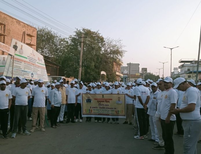 राजस्थान दिवस पर 'रन फॉर विकसित राजस्थान' दौड़ आयोजित:नगर परिषद परिसर से मेजर शैतान सिंह स्टेडियम तक मैराथन, दोपहर में होगी डिजिटल क्विज