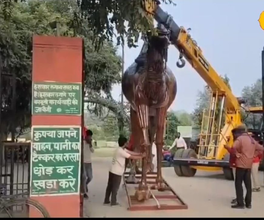 कबाड़ से बना 'कमाल' अलवर में लोहे के कचरे से बनीं शानदार मूर्तियां