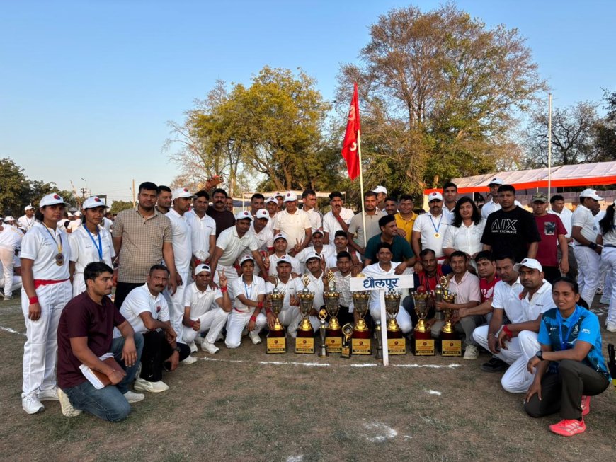 भरतपुर रेंज पुलिस गेम्स-2025 : धौलपुर पुलिस का शानदार प्रदर्शन, हॉकी में 4-0 से फाइनल जीत