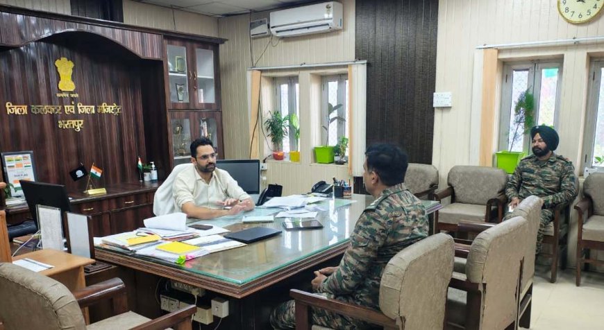 भारतीय सेना में विभिन्न पदों की भर्ती 1 अप्रैल तक होगा पंजीकरण; जिला कलक्टर के साथ सेना भर्ती कार्यालय के अधिकारियों ने की बैठक