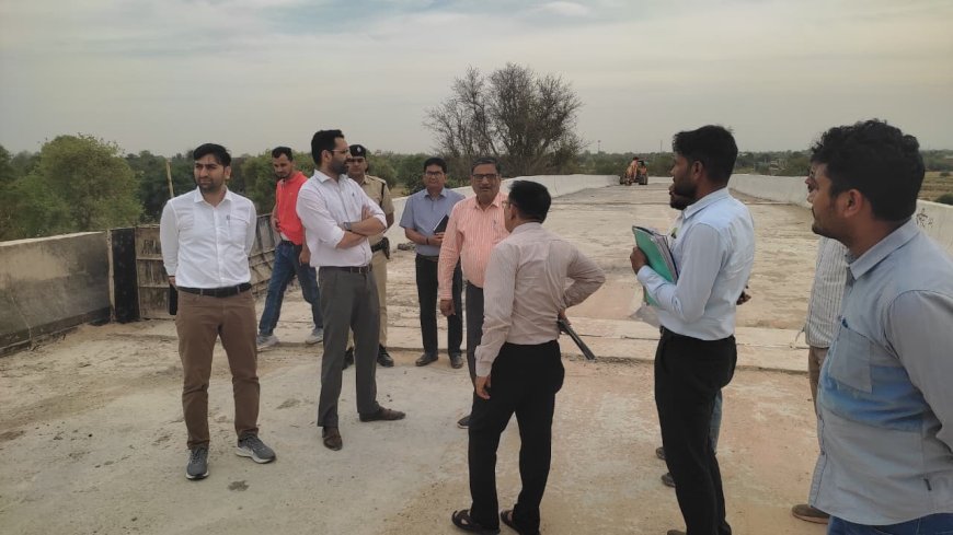 जिला कलक्टर ने वैर व नदबई उपखंड क्षेत्र का किया दौरा विभिन्न निर्माण कार्यों का लिया जायजा