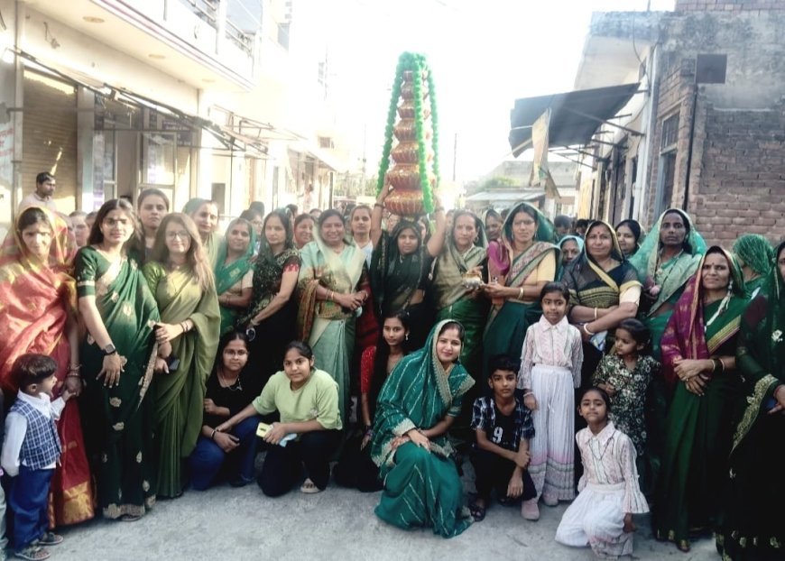 गणगौर उत्सवः पुष्करणा ब्राह्मण समाज ने शहर में बेडला सवारी निकाली, नगर भ्रमण भी किया