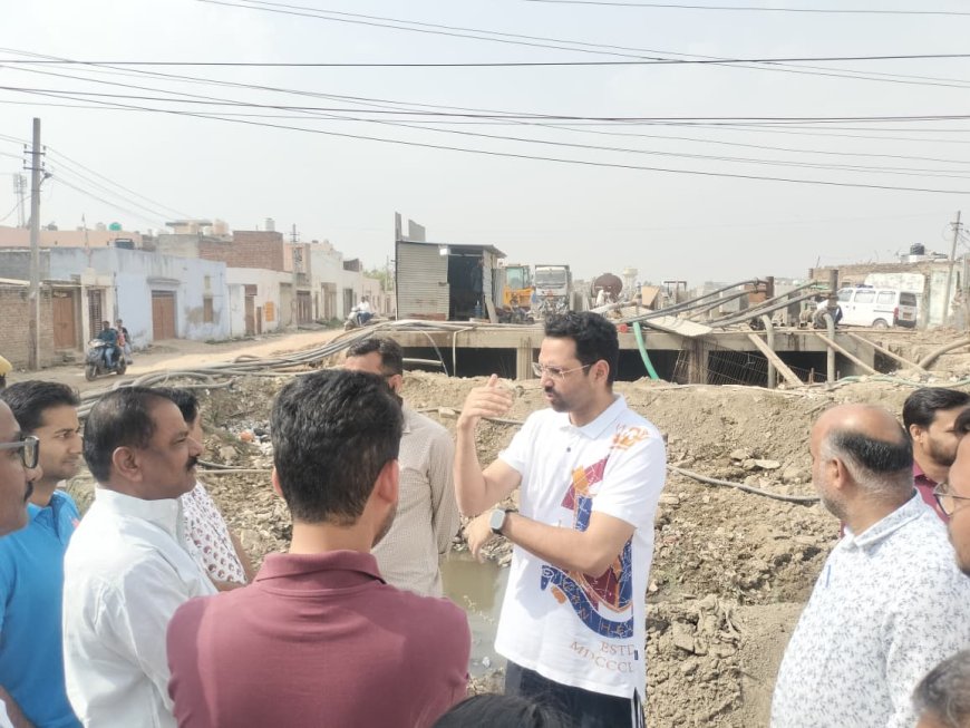 जिला कलक्टर ने किया शहर के विकास कार्यों का आकस्मिक निरीक्षण; विकास कार्यों के दौरान आमजन को आवागमन में नहीं हो परेशानी - जिला कलक्टर