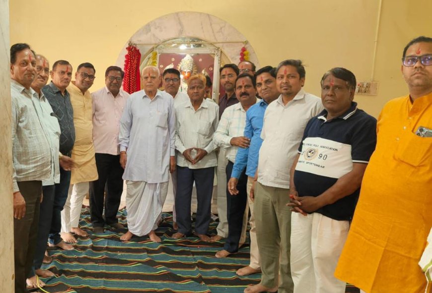 श्री राम मंदिर खेरली में नवरात्रा का घट स्थापना कार्यक्रम हुआ सम्पन्न