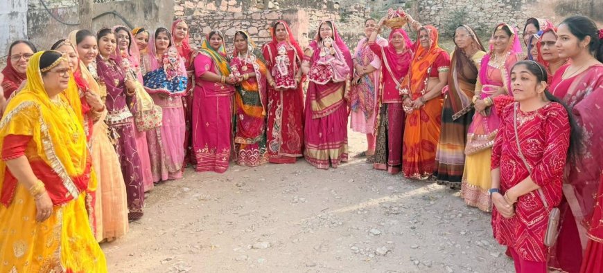 स्वर्णकार समाज ने राजपूती ठाट-बाट से निकाली भव्य गणगौर जलार्पण यात्रा