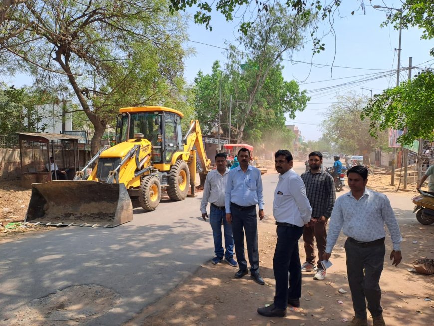 बीडीए की अतिक्रमण विरोधी कार्यवाही, मडरपुर रोड से सूरजपोल दरवाजा मुख्य सड़क मार्ग तक हटाये अतिक्रमण