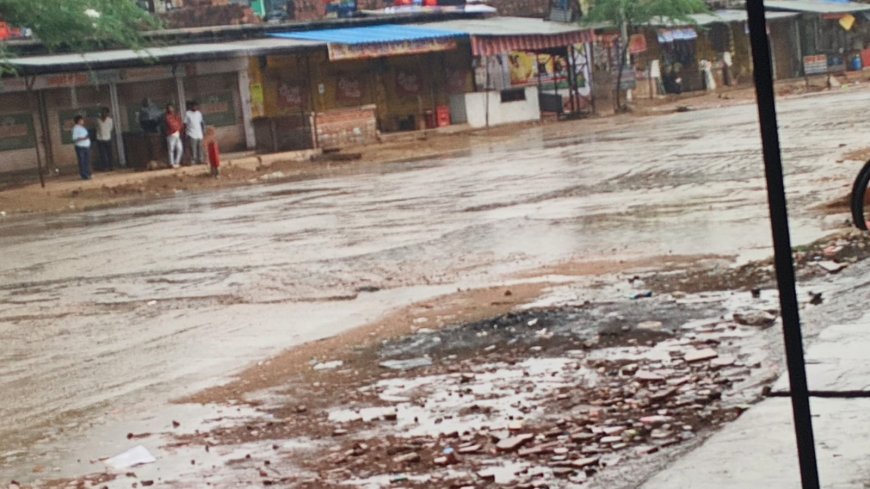 आफत बनी बारिश: खेतों में भीगी गेहूं की फसल, किसानों की बढ़ी चिंता