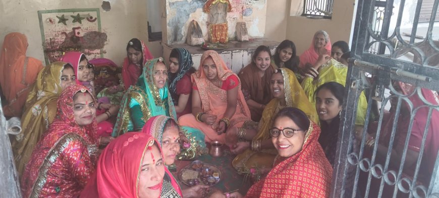 गुरला में घर-घर गूंज रहे गणगौर के गीत, होली से 16 दिन वे शिव मंदिर में होती सामूहिक पूजा