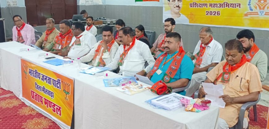 भाजपा प्रताप मंडल में पं. दीनदयाल उपाध्याय प्रशिक्षण शिविर आयोजित