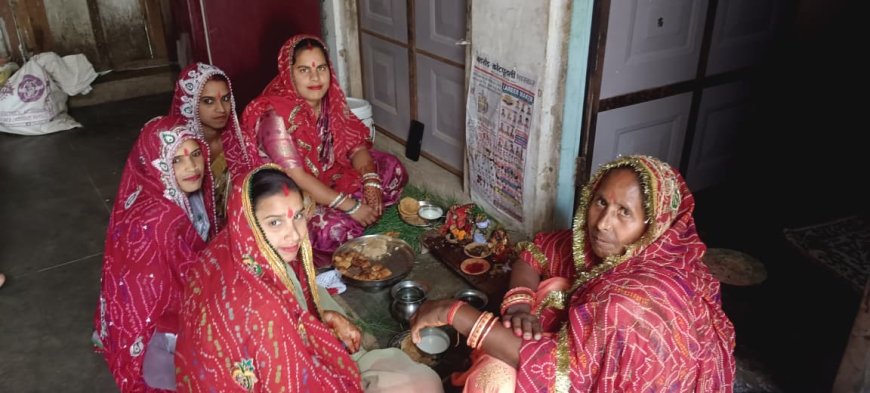 पारंपरिक रीति-रिवाजों के साथ मनाया गणगौर पर्व; महिलाओं ने ईसर-गौर की पूजा कर सुख-समृद्धि के लिए कामना की