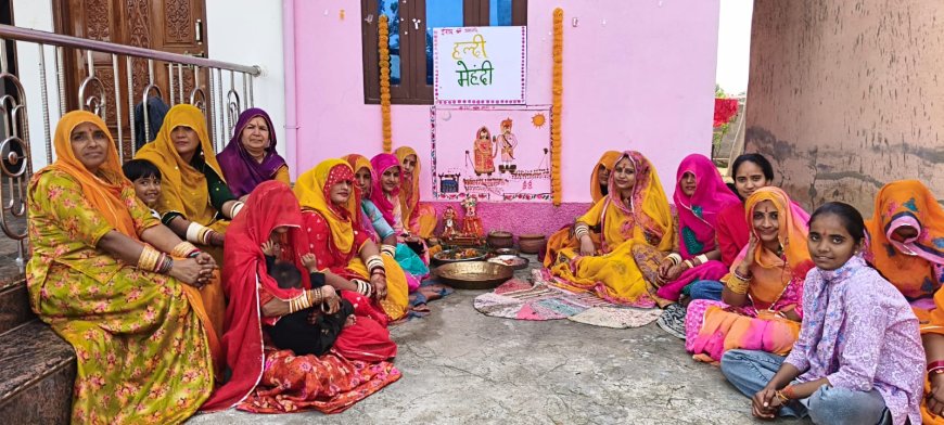 बेरी में हर्षोल्लास से मनाया गया गणगौर उत्सव, महिलाओं ने अखंड सौभाग्य के लिए की विशेष पूजा-अर्चना