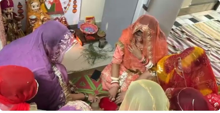 लक्ष्मणगढ़ में गणगौर का रंग चरम पर 16 सिंगार में सजी तिजनियों का अनोखा उत्साह