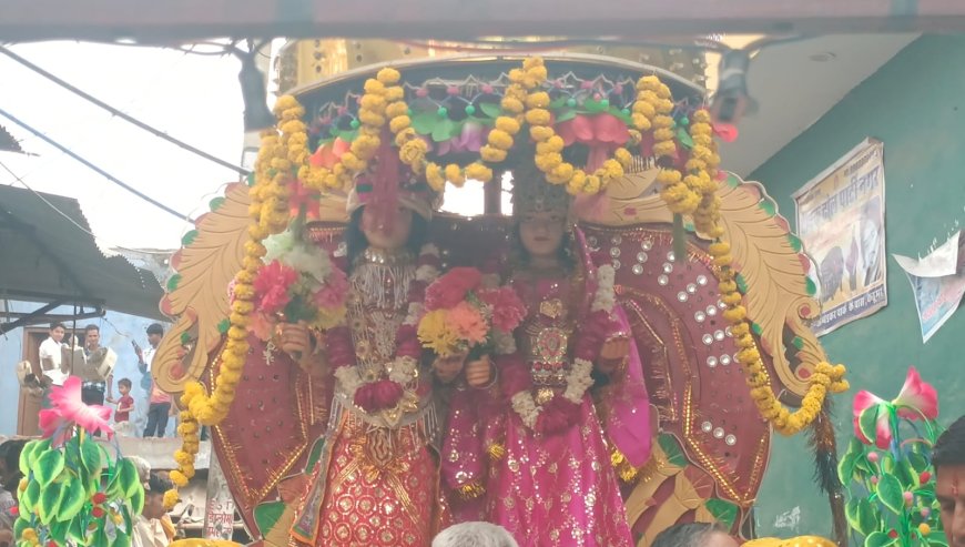 कठूमर के ऐतिहासिक गणगौर मेले का हुआ आगाज; ईसर गौरा की सवारी देखने हजारो लोग उमडे,  विधायक ने ध्वजपूजन कर मेले की औपचारिक शुरुआत की