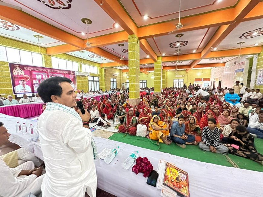 कर्मा बाई जयंती पर निकाली शोभायात्रा विधायक राजेंद्र मीणा द्वारा प्रतिभाओं का किया सम्मान