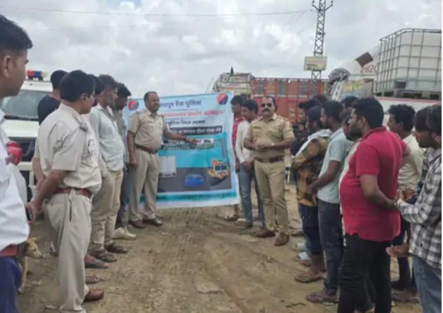 दिल्ली-मुंबई एक्सप्रेसवे पर रोड सेफ्टी के लिए विशेष अभियान: 78 वाहनों के चालान कटे, लेन ड्राइविंग पर सख्ती