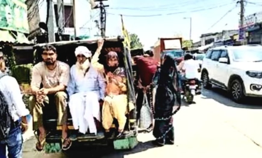 खैरथल-किशनगढ़बास रोडवेज बस पांच माह से बंद, ऑटो में सफर करना मजबूरी;  रोडवेज अधिकारी बोले- स्टाफ की कमी के कारण अस्थाई रूप से बंद की बसें