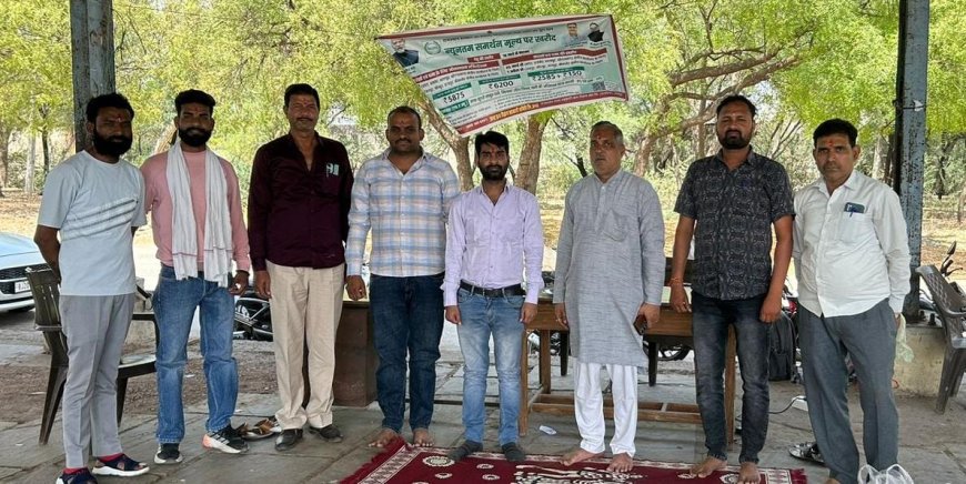 अंता में समर्थन मूल्य पर गेहूं खरीद का हुआ शुभारंभ