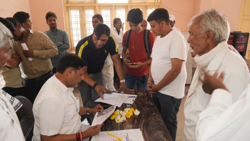 अन्ता विधायक प्रमोद जैन भाया ने की जनसुनवाई, आमजन की सुनी समस्याएं