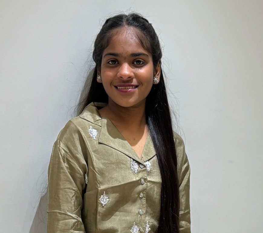 प्रेक्षा  ने 97.33 प्रतिशत अंकों के साथ हासिल की उल्लेखनीय सफलता,  मैथ्स में आए 100 अंक